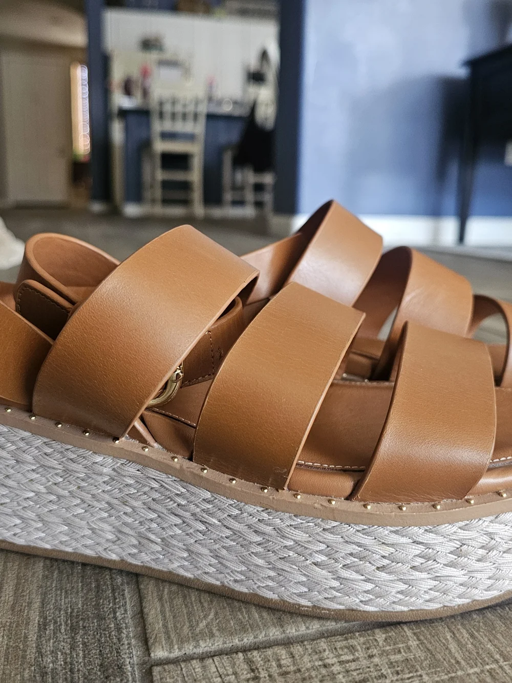 Fitflop Women’s Brown Espadrille Platform Sandals - Wide Strap Comfort
